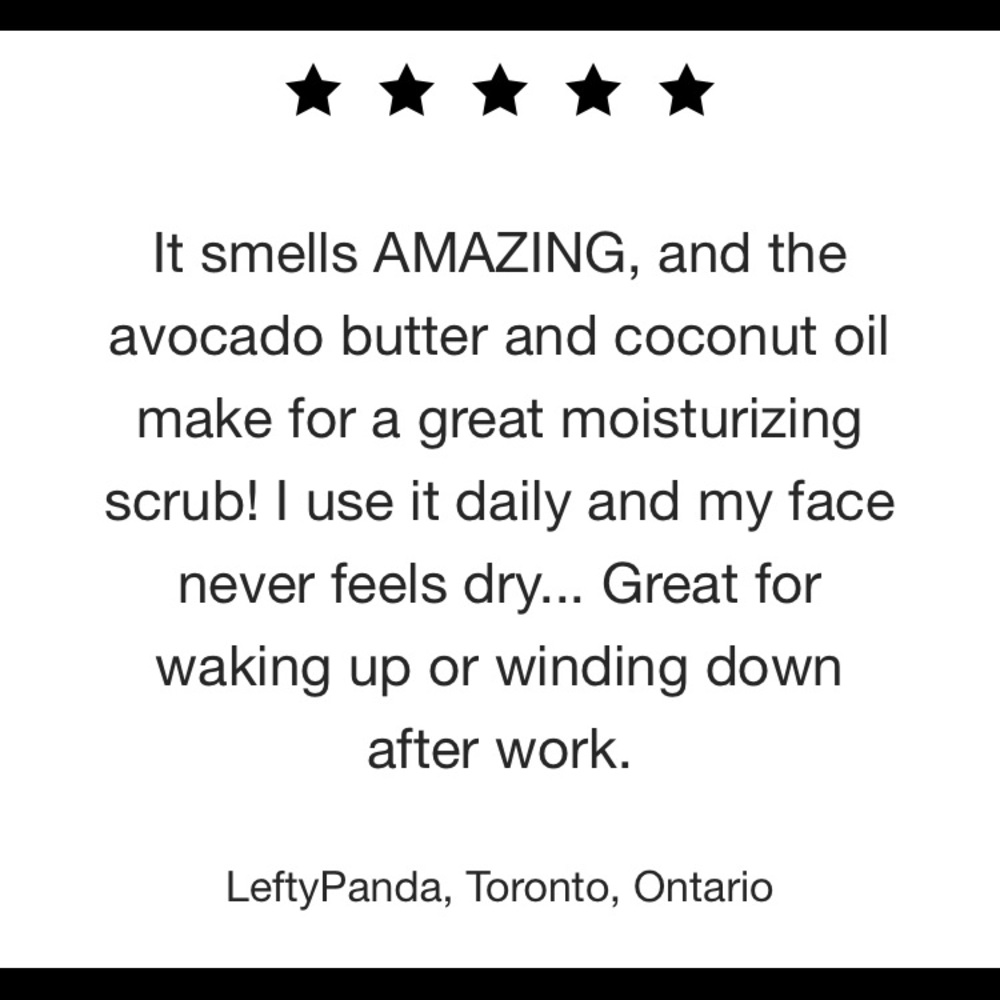 LIME AND AVOCADO ORGANIC SEA SALT FACE SCRUB 4oz (Lush Recipe) - Picture 5 of 5